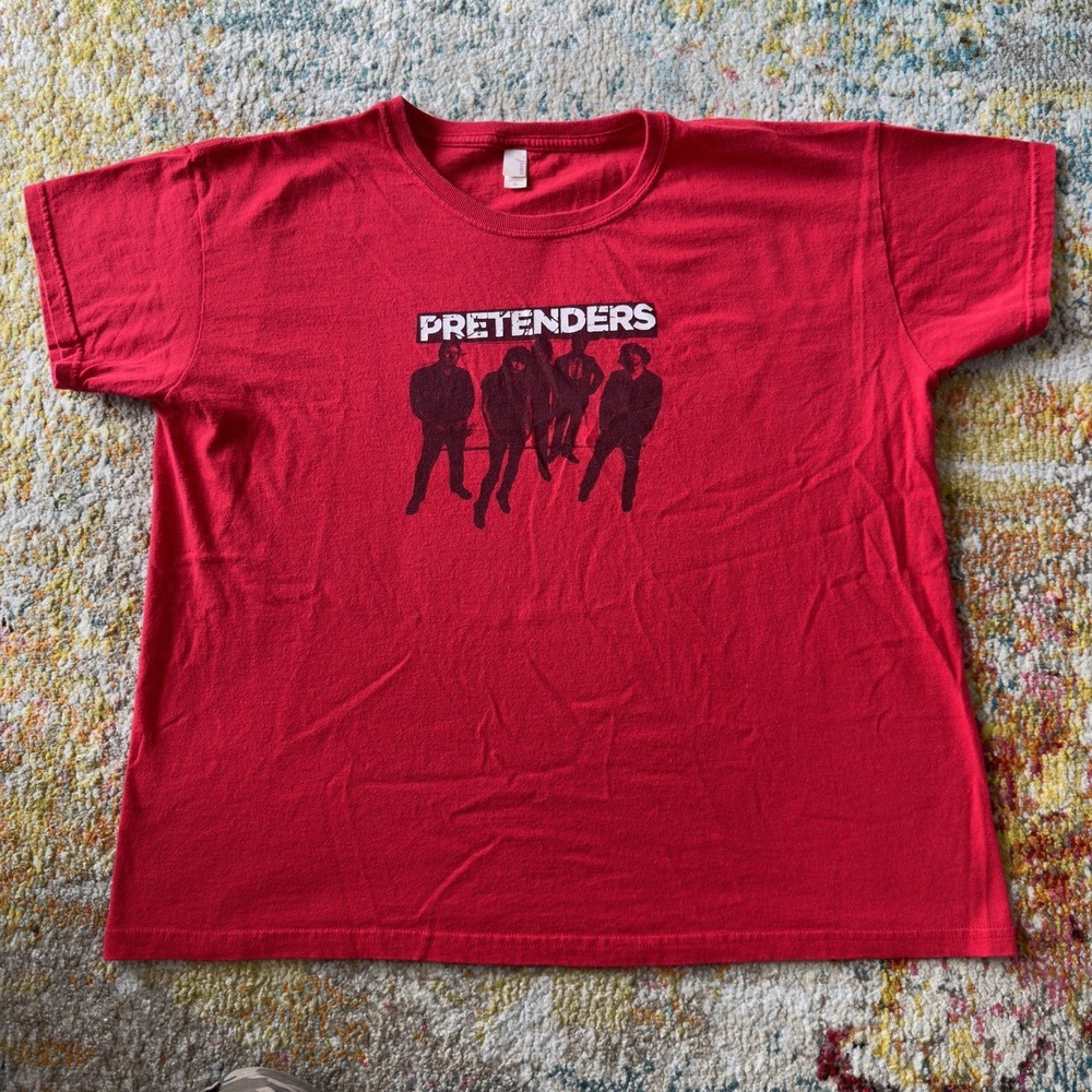 Vintage Pretenders Womens 2000s Y2K T Shirt Sz XL